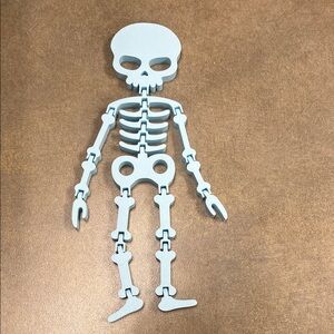 Light Blue Skeleton Decor